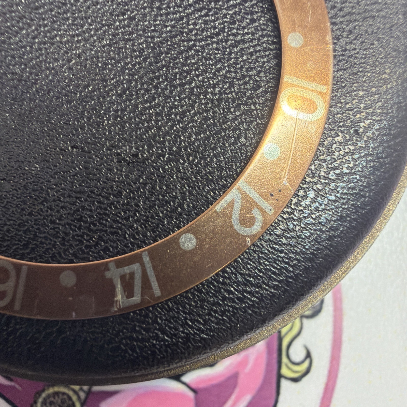 ROLEX GMT Master Bezel Insert 1675/8 16758 Genuine Nipple Dial Eye Of Tiger