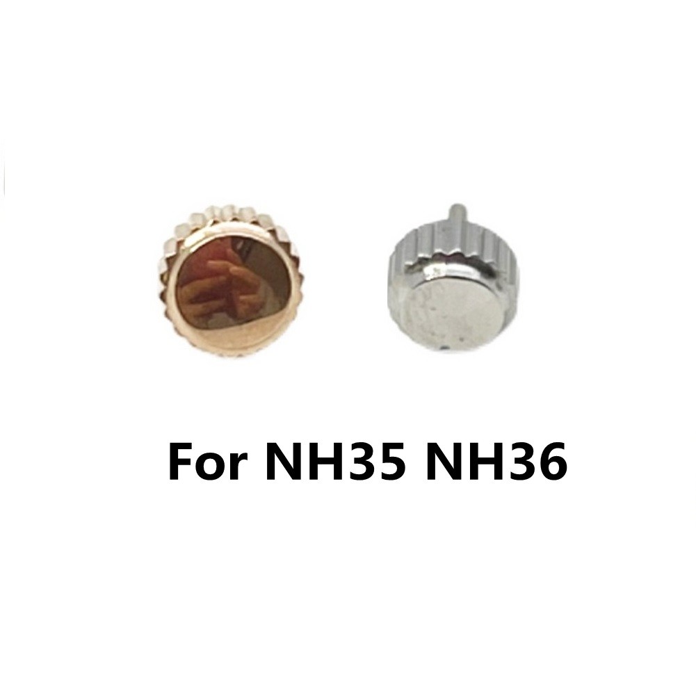 Professional Stainless Steel Watch Crown Part For NH35 NH36 Watch Movement