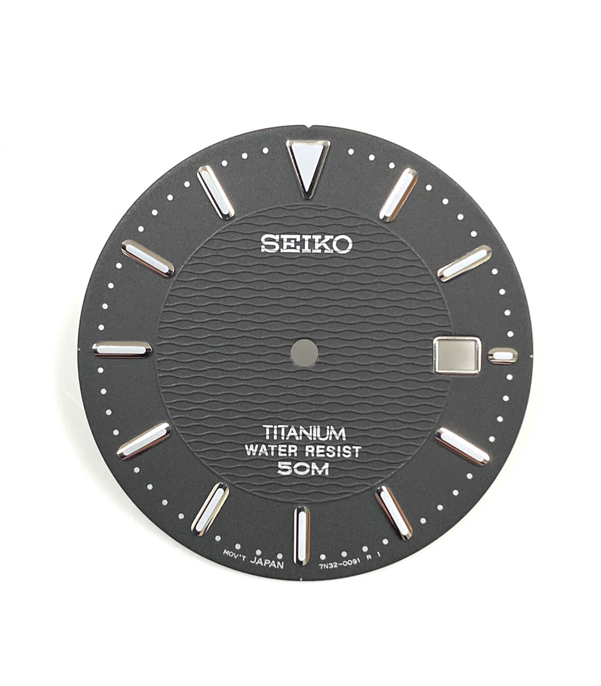Genuine Vintage Seiko Quartz 17-Jewels 7N33, 0091 Black Stick 27.5mm Dial