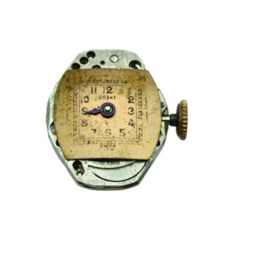Grant 6AN Vintage Watch Movement 7 Jewels 6.75 x 8”’ = 15.3 x 17.95 mm