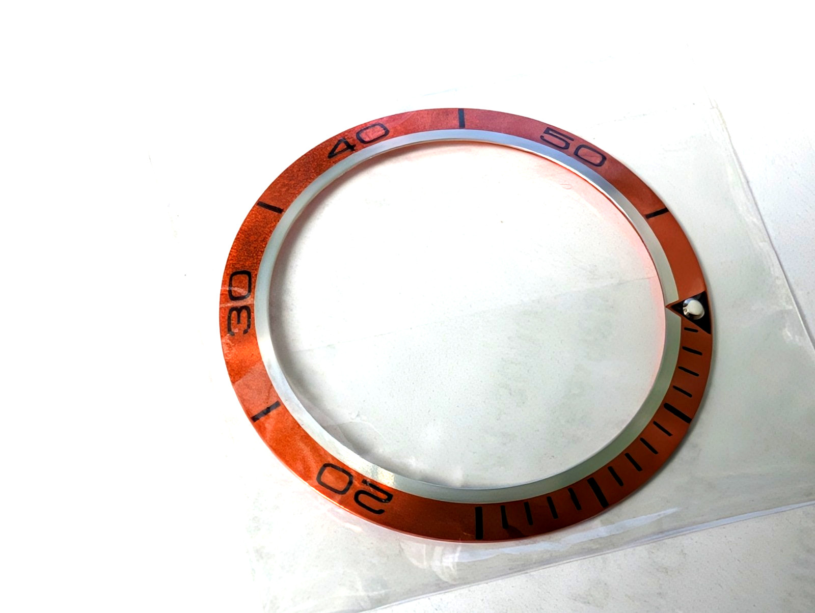 Bezel Insert for Omega 41.1mm diameter Orange and Black New Unbranded beautiful