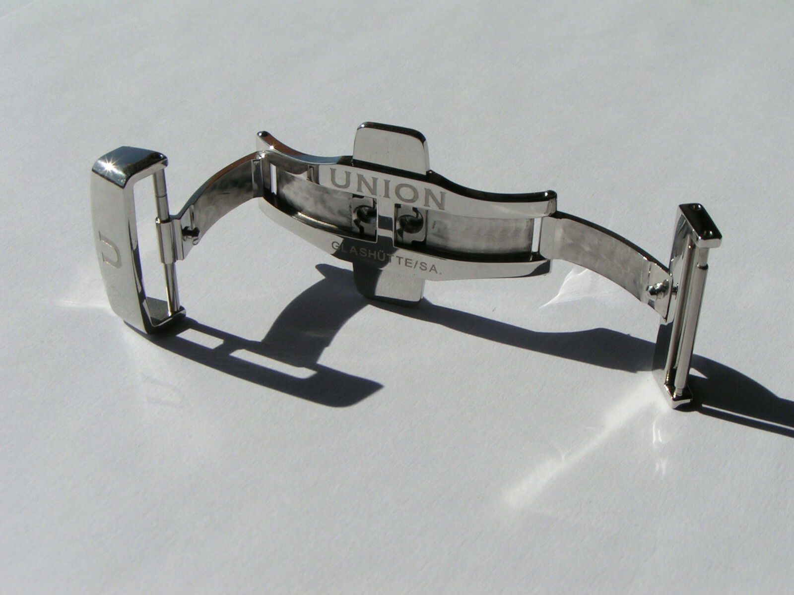 UNION GLASHÜTTE SA D640 000065 Steel 20mm Deployment Deployant Clasp Buckle I504