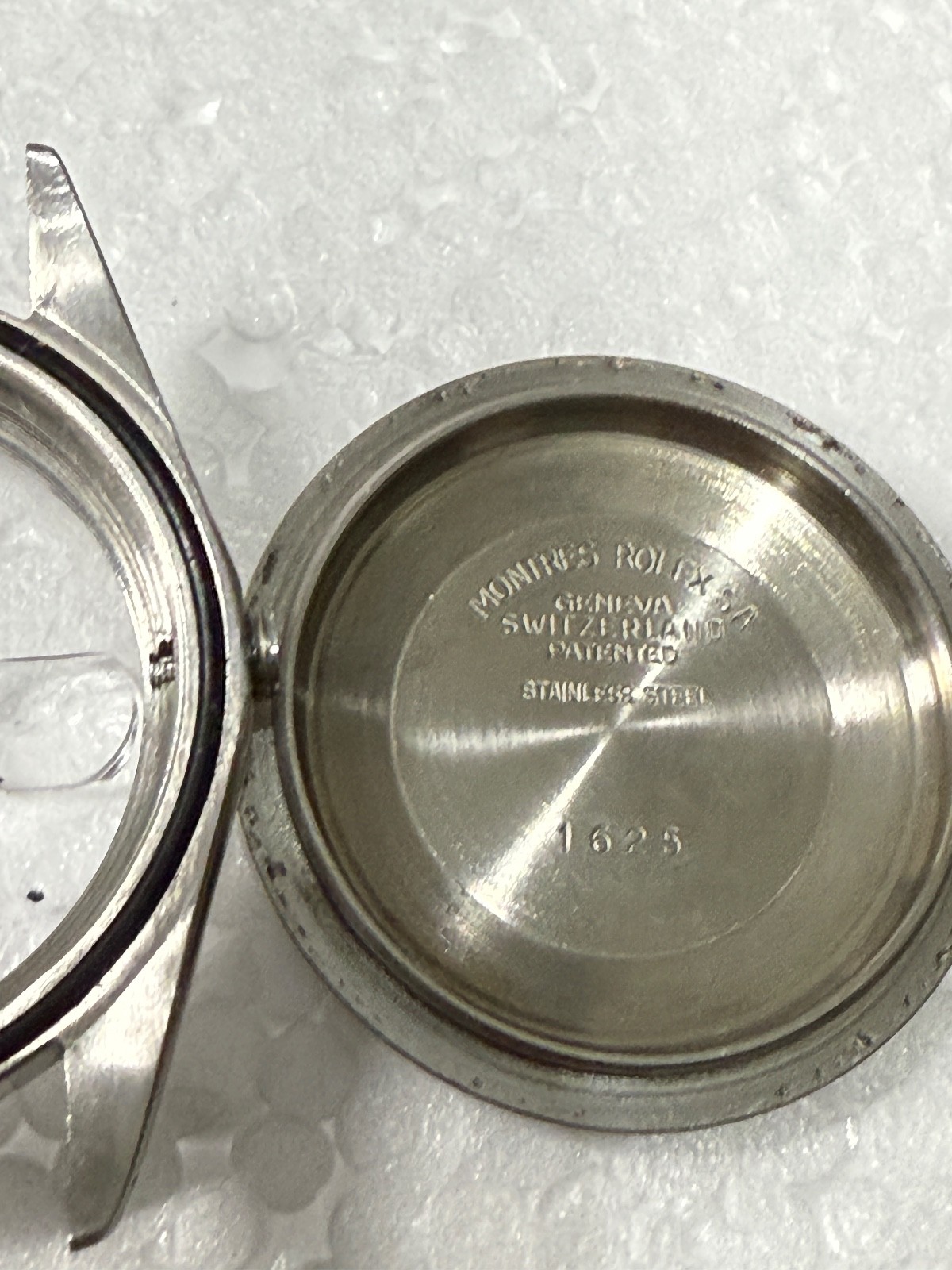 Genuine Rolex ref 1625 Case steel back good condition without bezel