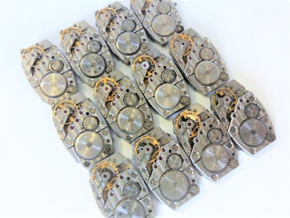 LOT of 8 Watch Movements Steampunk Parts Altered Art