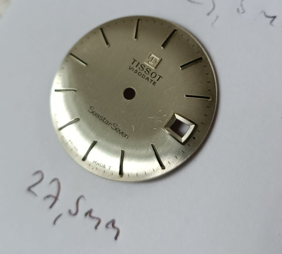 LOT OF 6 DIFFERENT TISSOT DIALS VINTAGE REPLACEMENTS FROM Ca. 1970 (A)