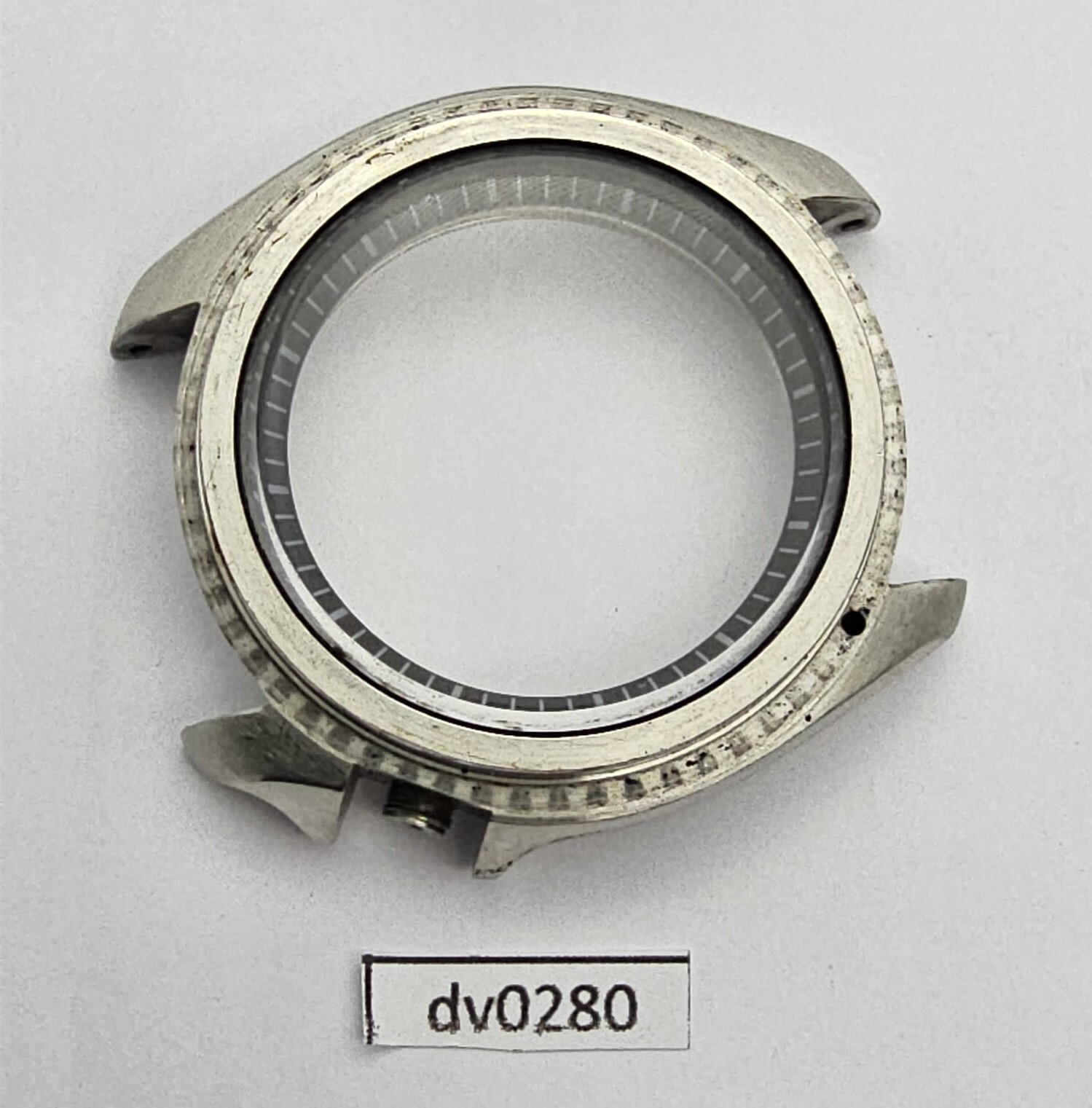 USED SEIKO 7002 7000 POLISHED MIDCASE, MINUTE TRACK, GLASS KIT MENS WATCH DV0280