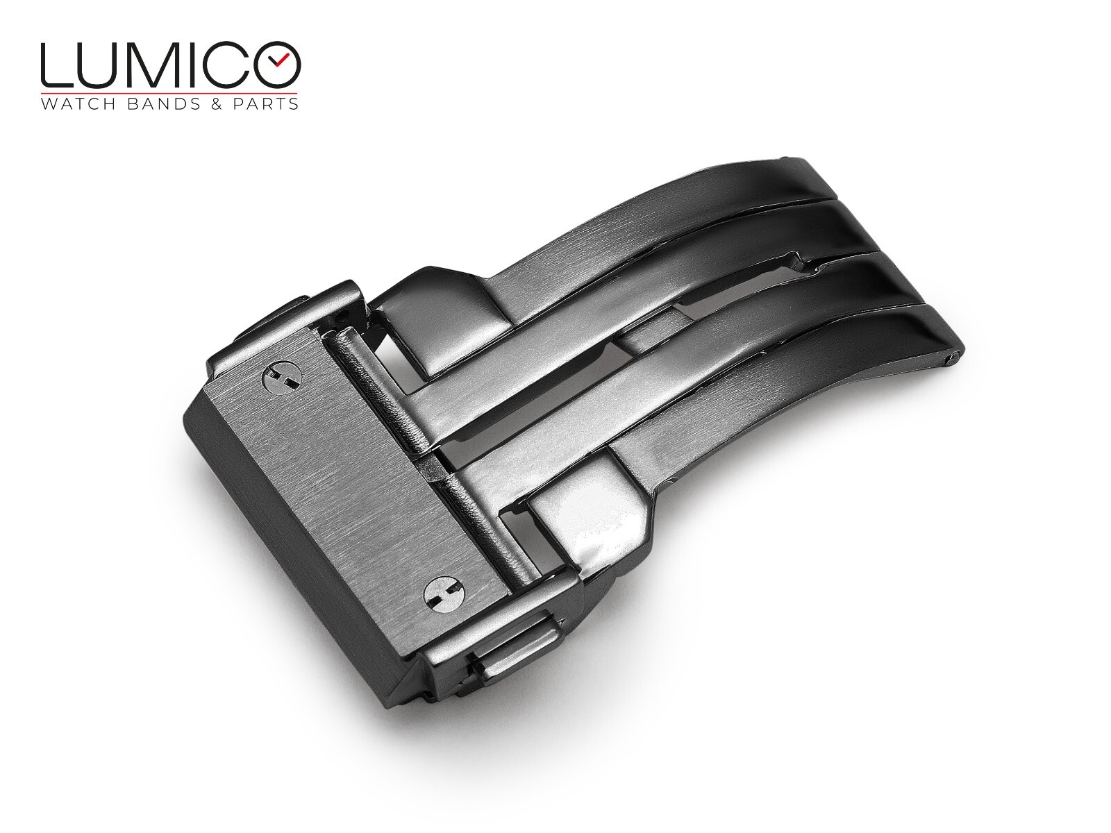 18 20 22 24mm For HUBLOT Watch Rubber Strap Band Clasp Buckle BLACK Big Bang