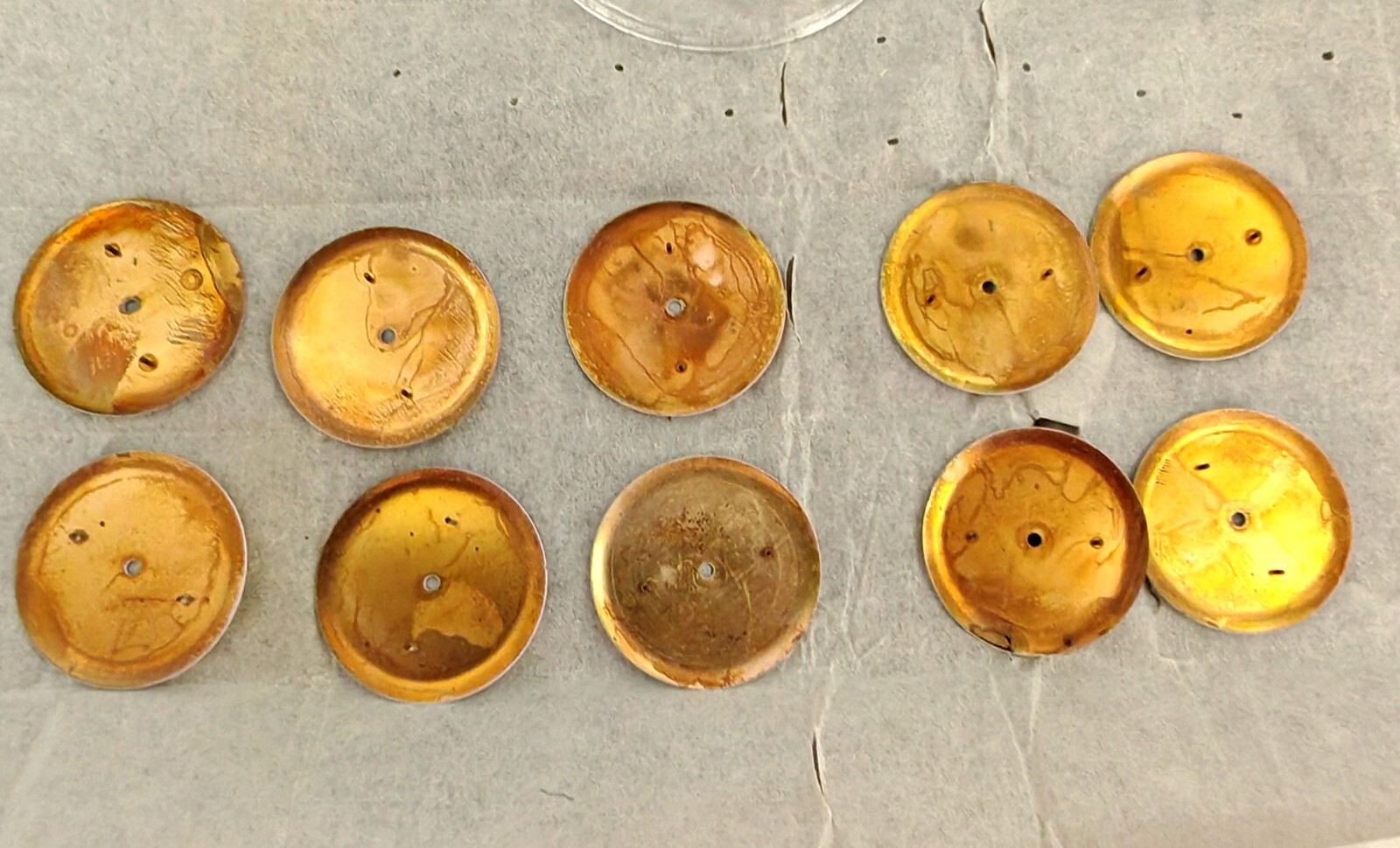 10 pcs USSR Sovet Luch white dials diameter 31.9 mm. From old stock