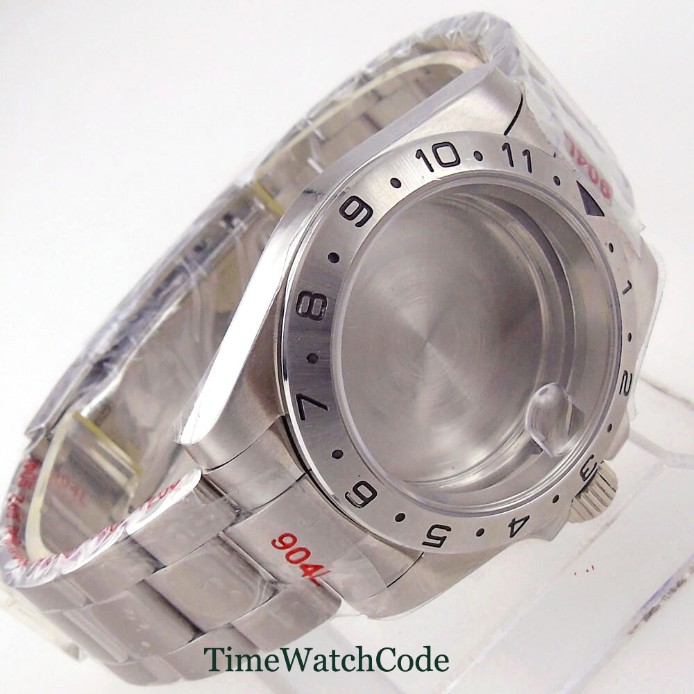 39mm Sapphire Glass Watch Case Fits NH35 PT5000 ETA2824 Miyota8215 821A DG2813