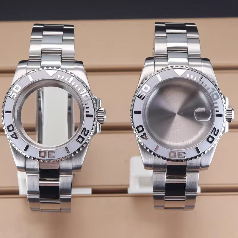 40Mm Watch 20Mm Bracelet Set Case Sapphire Crystal Glass for Seiko Nh35 Nh36 Eta