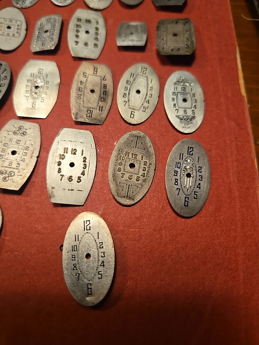 Lot Of 26 Antique Watch Art Deco Watch Dials For Repairs Steampunk