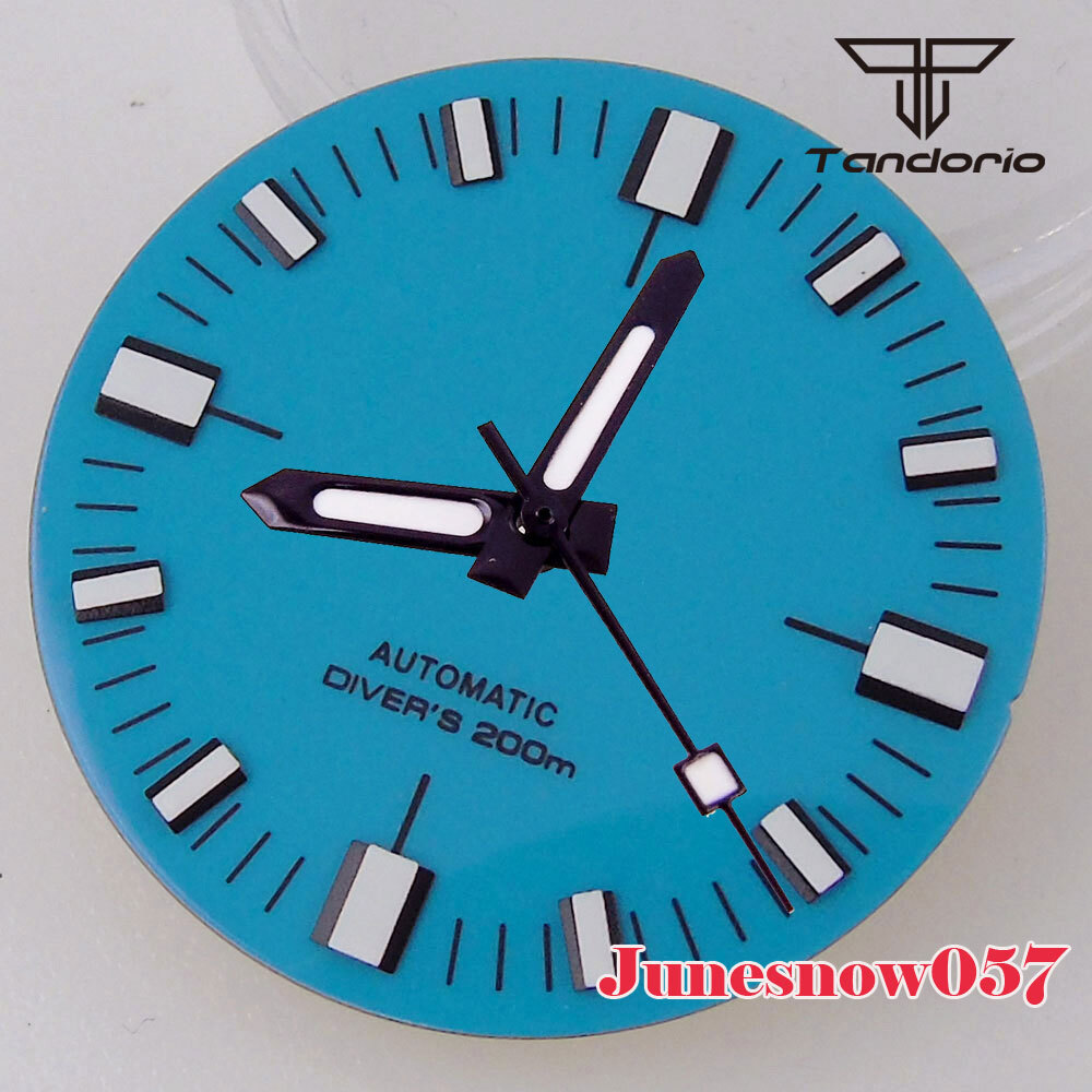 Sky Blue Watch Sterile Dial Lume Mark 28.5MM Fit NH35A NH36 SKX SRP PT ETA2824