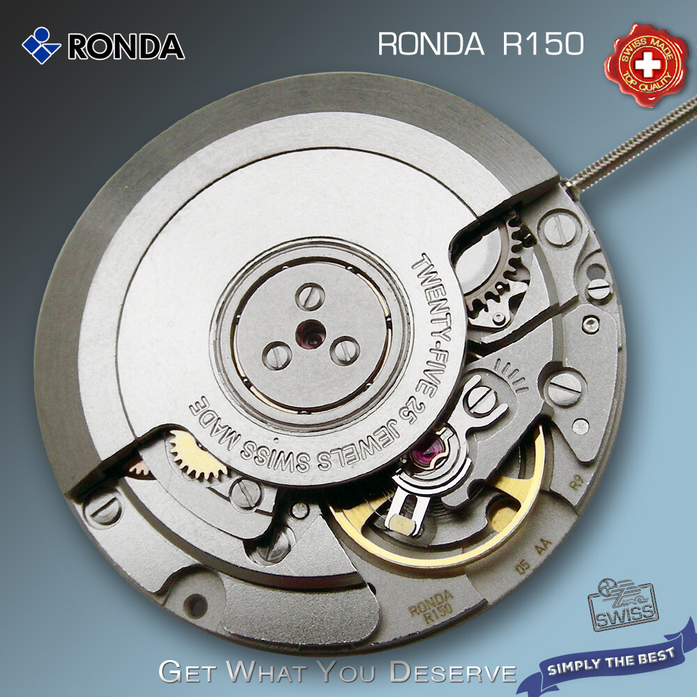 MOVEMENT AUTOMATIC RONDA, R150 – COMPATIBLE ETA 2824 +SW200