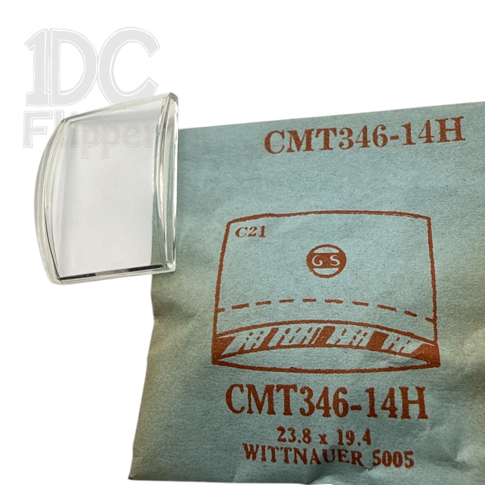 Wittnauer Watch Crystal G-S CMT346-14H 23.8 x 19.4 Case 5005 Curved Rectangle