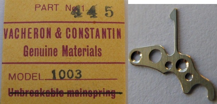 Vacheron C. 1003 Audemars P. 2003 setting lever sp. 445