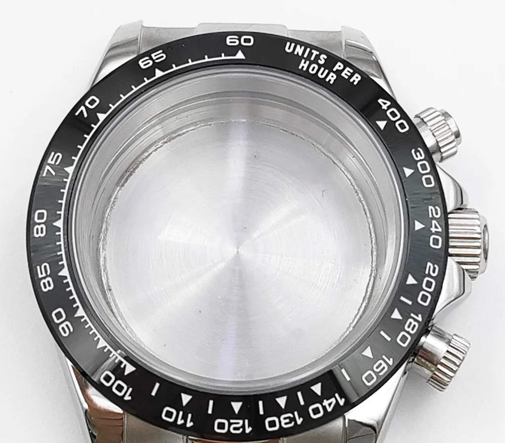VK63 Watch Case 39mm Stainless Steel Silver Gold Color with Strap