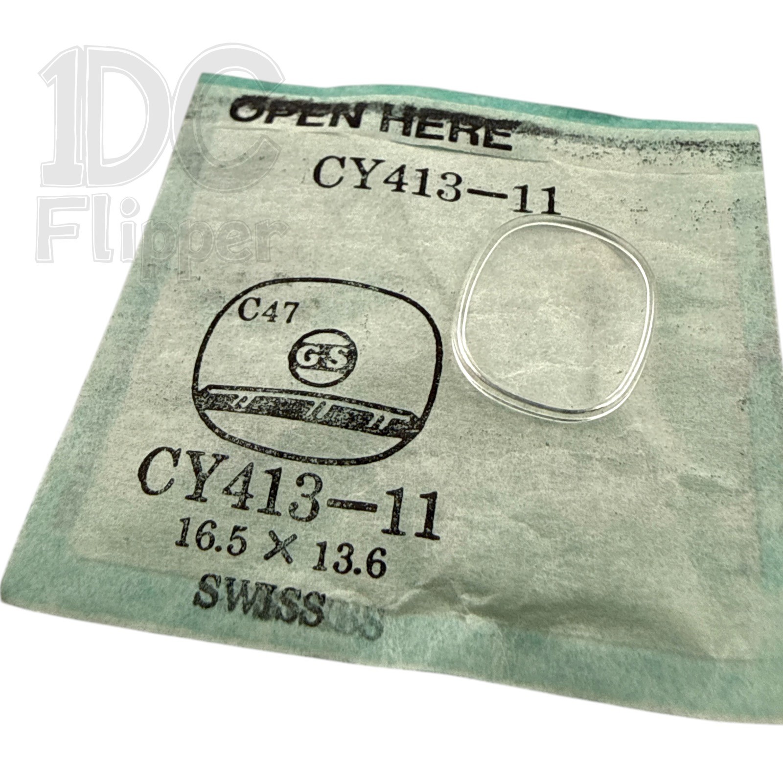 Swiss Watch Crystal G-S CY413-11 16.5 x 13.6mm Rectangle Cushion Shape Ladies
