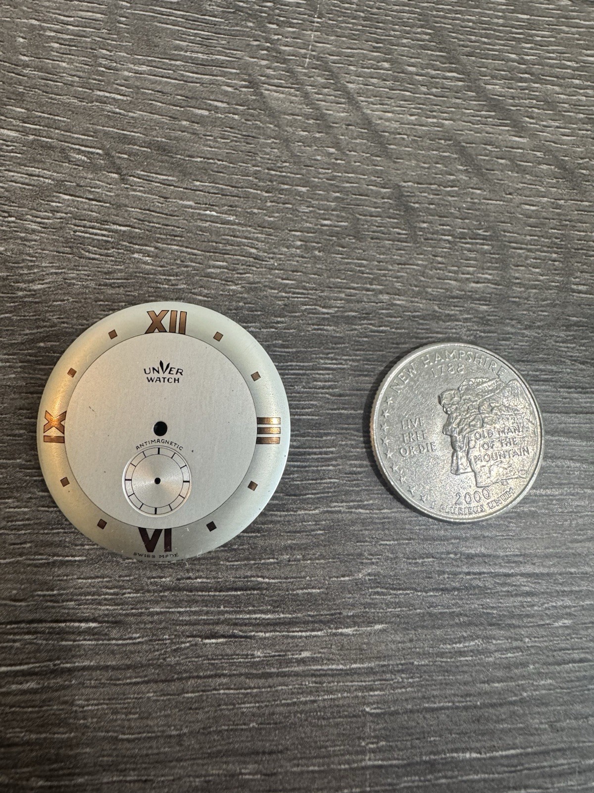 Unver Watch Dial For Parts Swiss Made