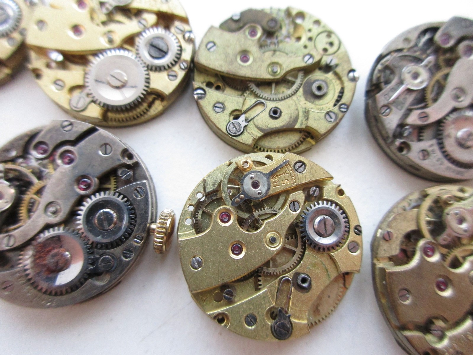 Lot of vintage ETA watch movements – identified as cal. 361 – for parts