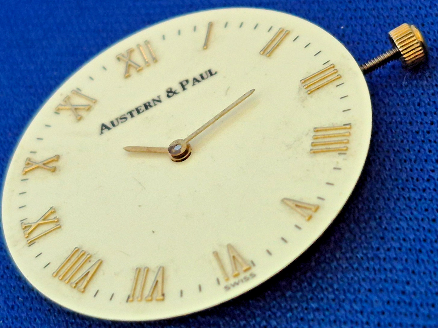 ETA 976.001 Movement Running , Austern Paul, Stem & Hands Fits Many Other Brands