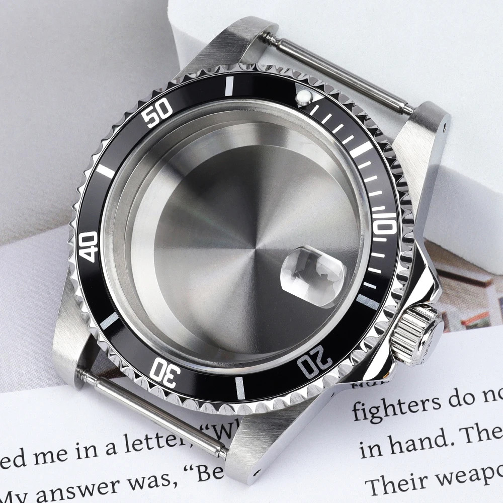 High Quality 38MM Watch Case Sapphire Glass for Retro Submariner NH35 NH36 NH34