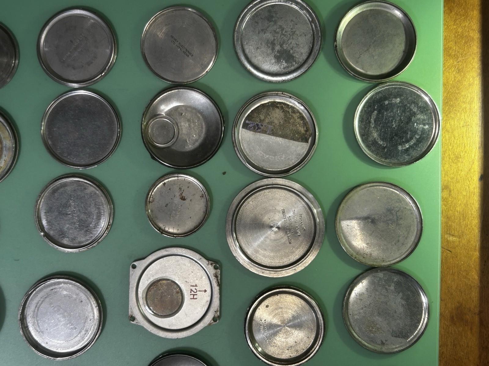 Watch Case Backs – Total of 54 – Various Brands – 1 Lot – 22.4mm – 46.8mm