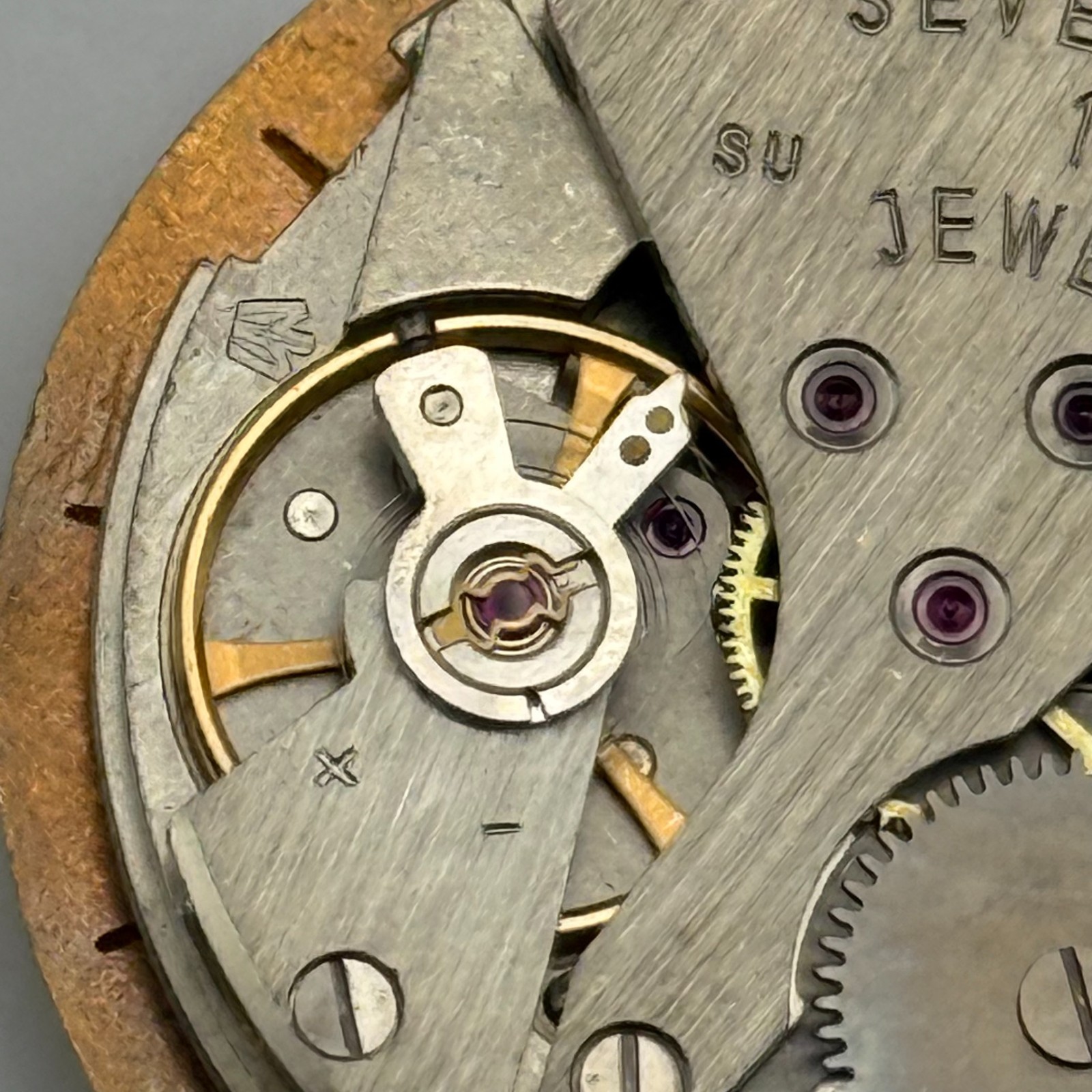 Poljot 2614.2H Watch Movement Sekonda Soviet 17 Jewels Parts Repair 26.4mm