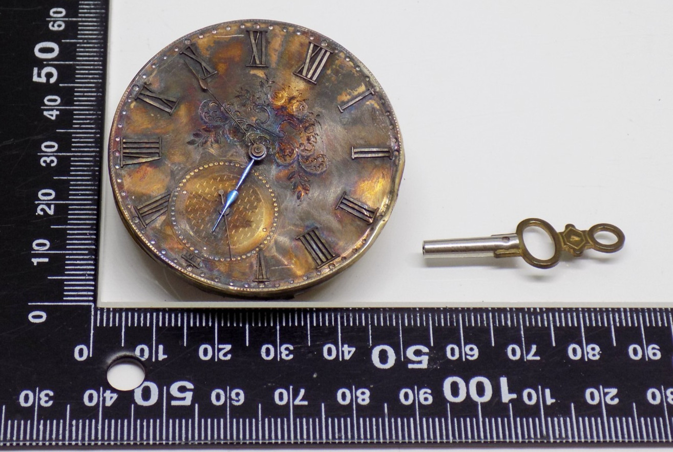 1848 MJ Tobias Liverpool Grade? Model? Pocket 13J Watch Movement w/ Key