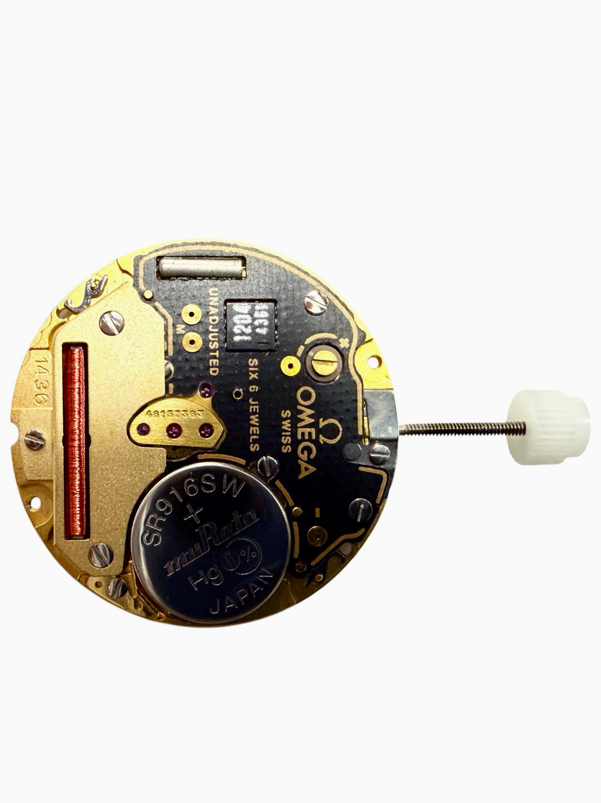 Genuine Omega 1436 ETA 255.441 Swiss Quartz Watch Movement – 2 Hands Date at 3