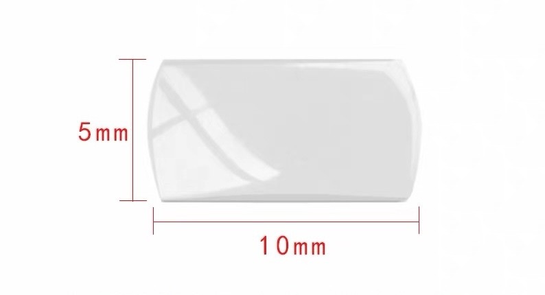 Sapphire Bubble Magnifier Lens for Dual Date Window Watch Crystal Glass 10x5mm