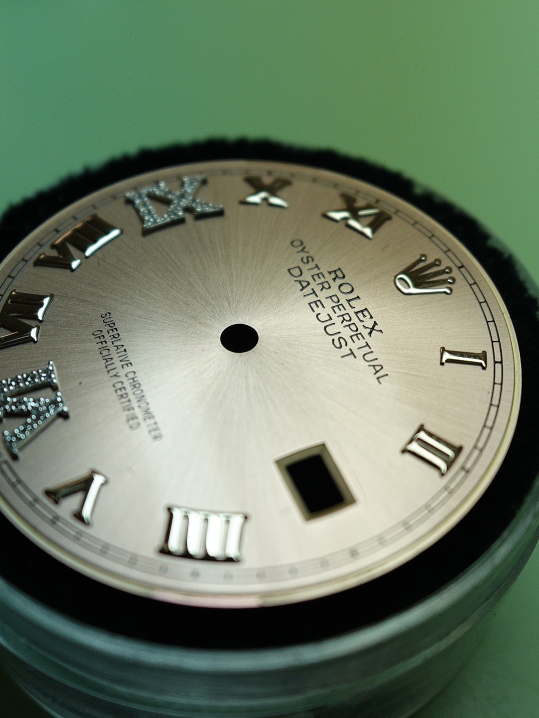 Rolex Custom Pink Diamond Dial w/ Roman Numerals 36mm 126234