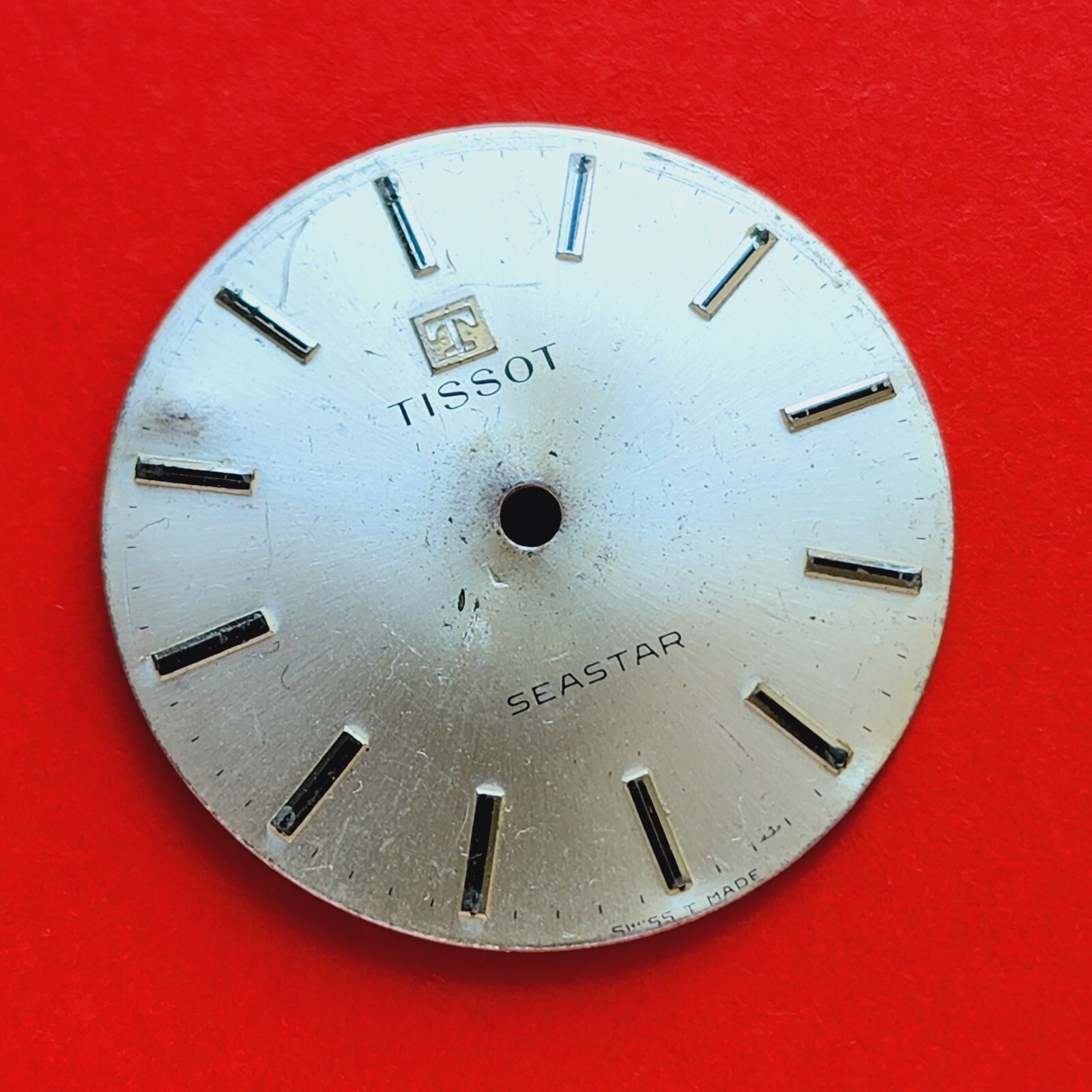 Tissot Seastar Watch Dial 28.50mm Wide Vintage Parts Watchmaker