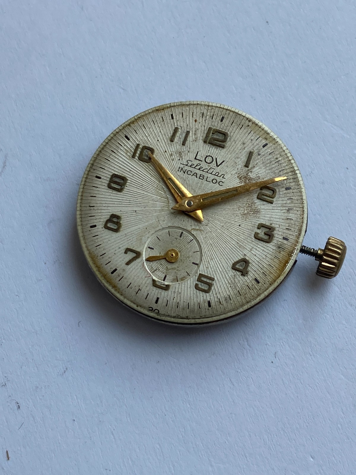 Vinatage MEN watch parts MOVMENT LOV SELECTION INCABLOCK CAL. AP 4