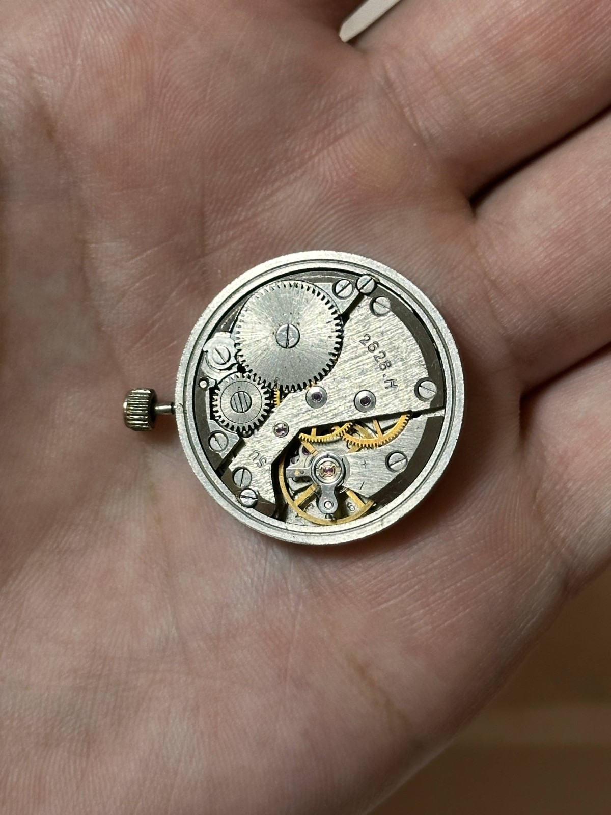 Vintage Raketa 2628 Mechanical Watch Movement Working Condition