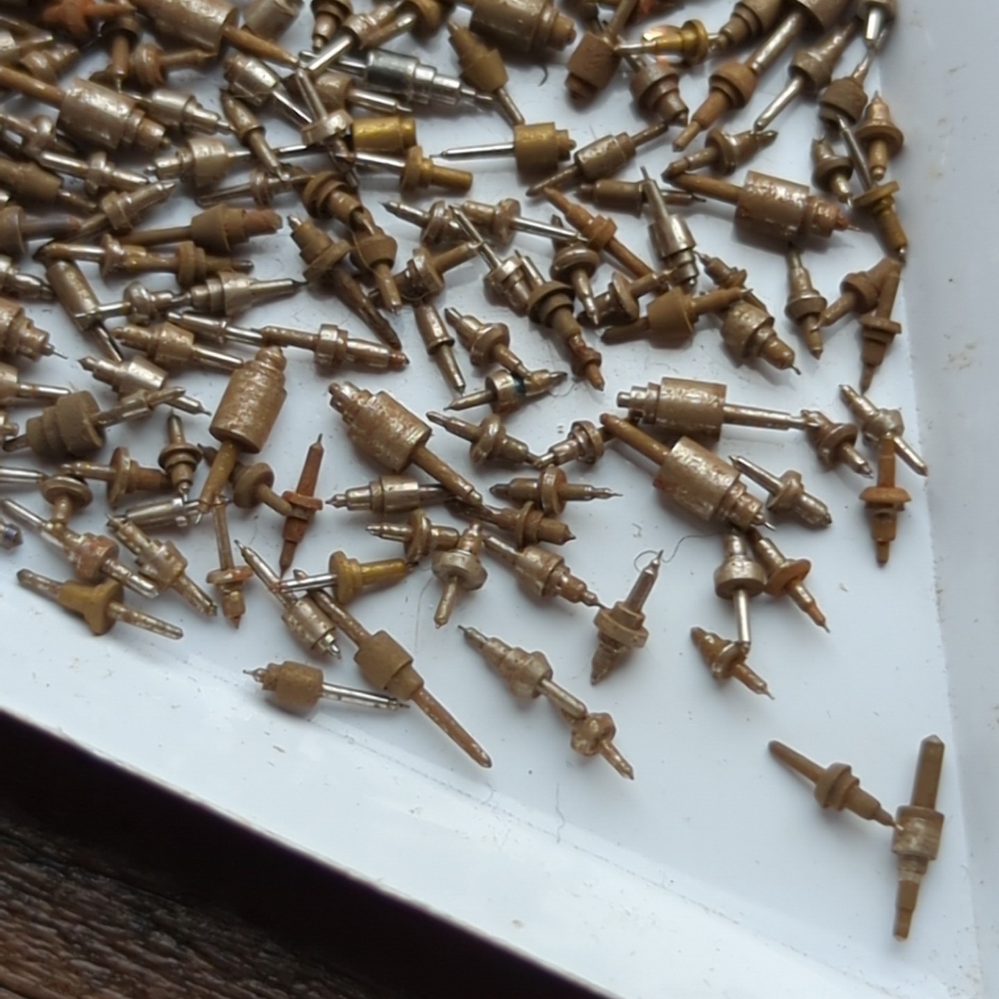 Antique Pocket Watch Balance Staff Parts, Some Unfinished (Q36)