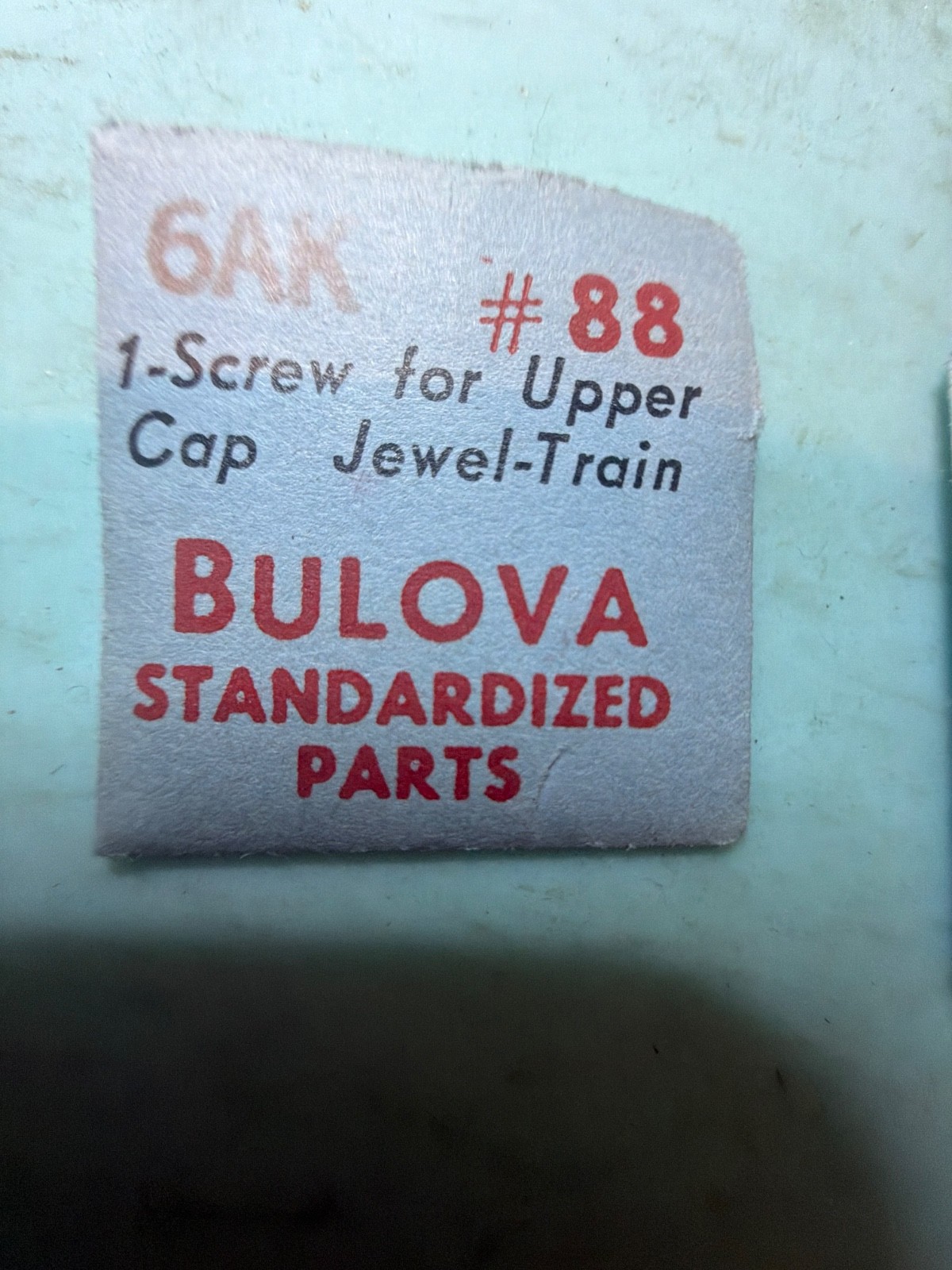 Bulova #88 – Upper Cap Jewel Screw – NOS – Various Calibers