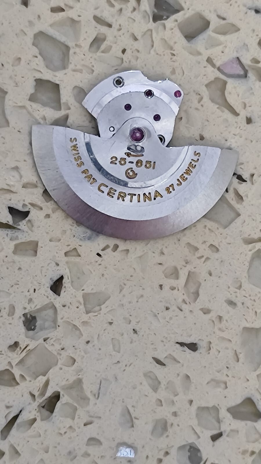 CERTINA – 25-651 Parts framework Rotor with automatic device Used