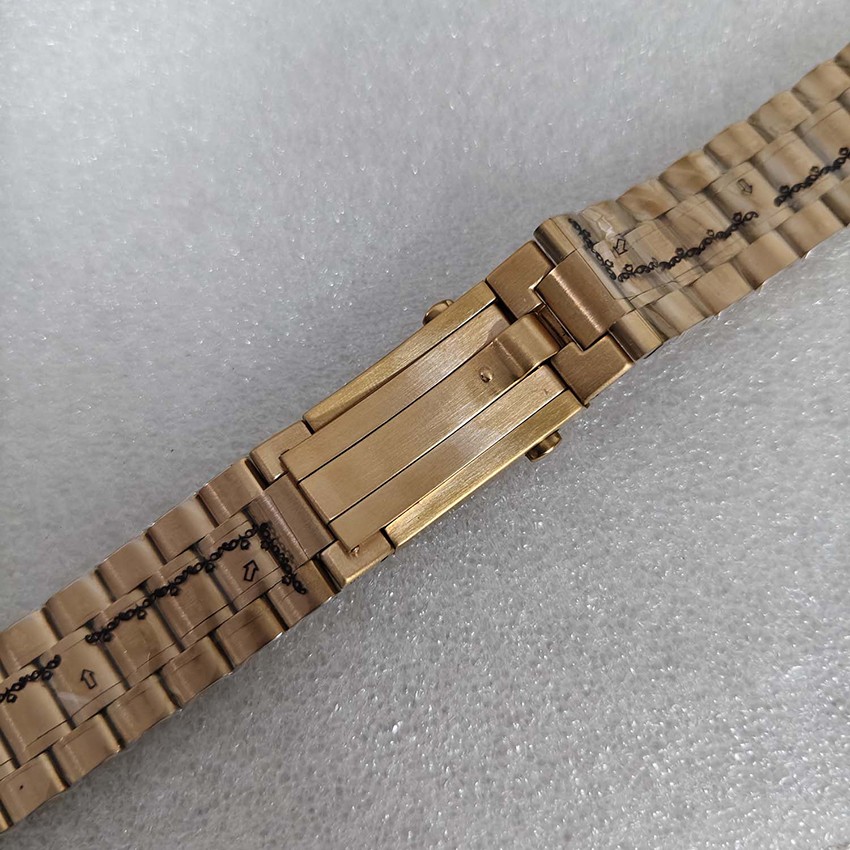 Rose Gold Quartz Watch 40mm Stainless Steel Case Fit for Japan VK63 Movement