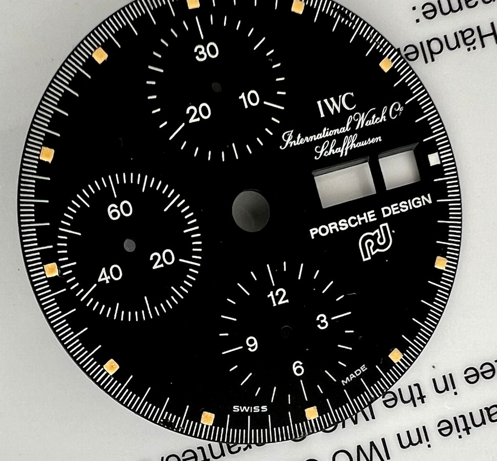 IWC / PORSCHE DESIGN RARE WATCH BLACK DIAL BY ORFINA TOP GUN REF 7176 Swiss Made