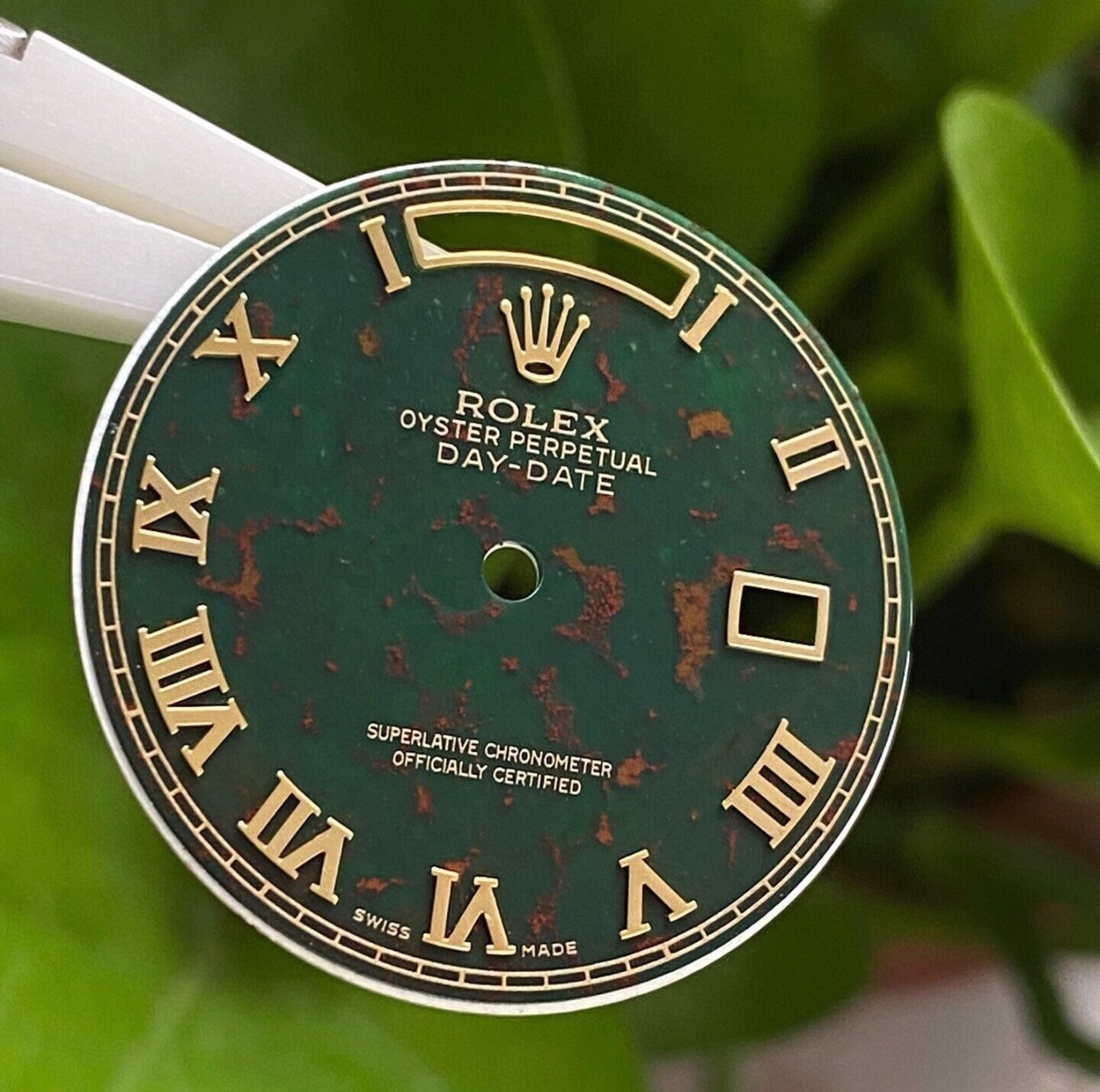 Quickset President Custom Blood Stone Roman Dial For Rolex 18038 18238 118238