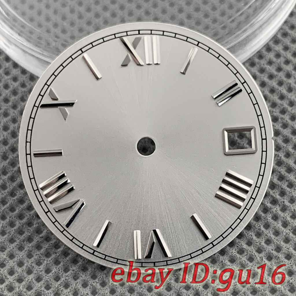 28.5mm sterile black blue green white watch Dial and hands fit NH35 movement