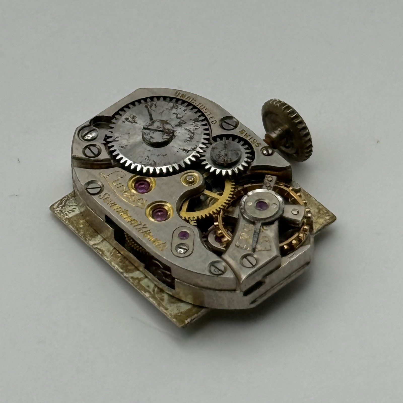 Lunesa L21 Watch Movement 17 Jewels Swiss Manual Wind Parts Repair 12.9mm