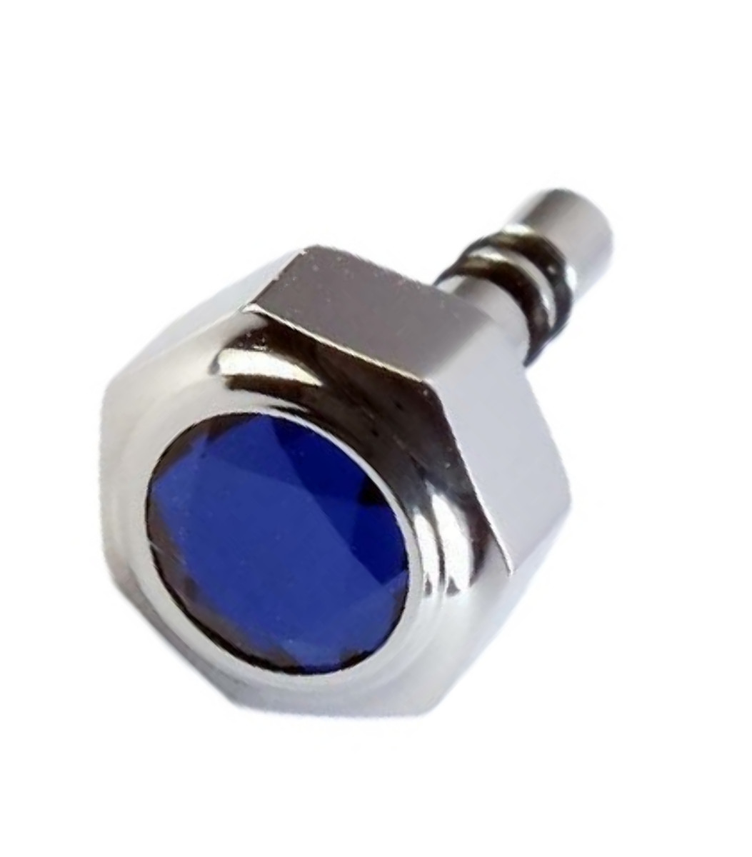 6.3MM WATCH CROWN FOR CALIBRE DE CARTIER SANTOS STAINLESS STEEL SAPPHIRE STONE