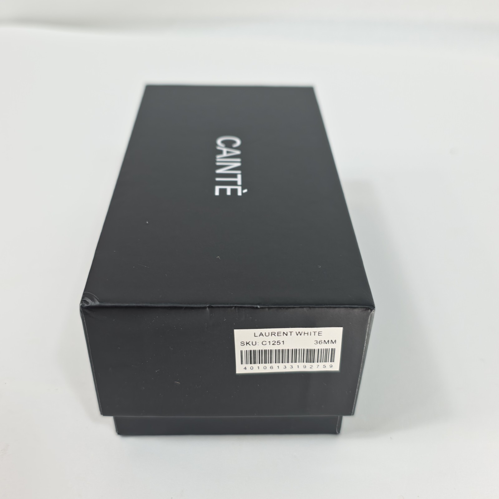 Cainte Laurent White 36mm Watch Links 2 Pins + Empty Box Stainless Steel OEM