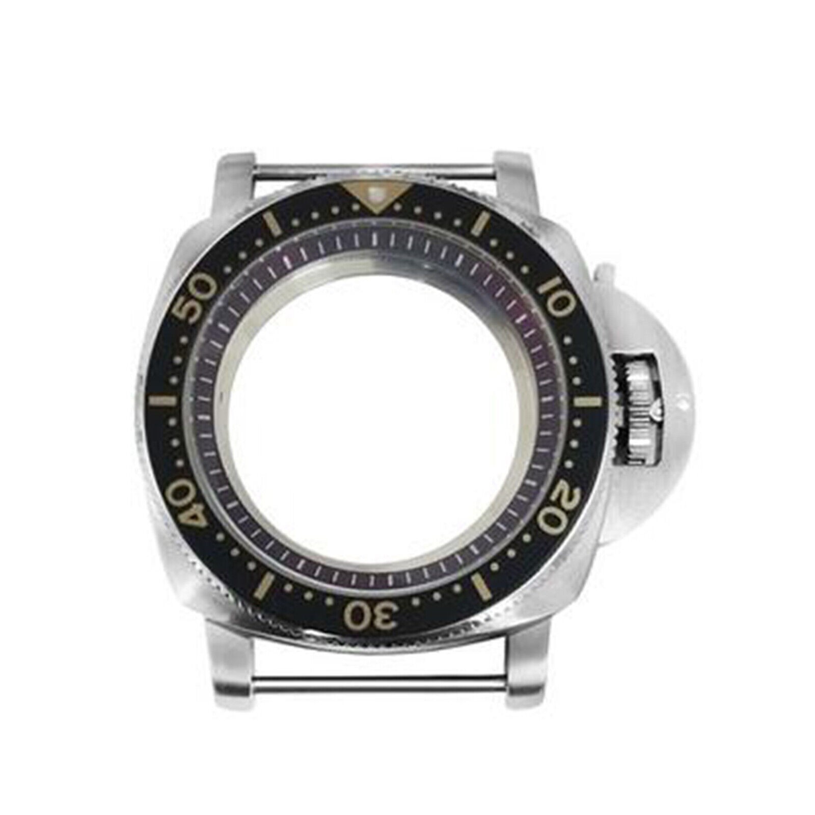 42MM 316L Steel Watch Case Bezel Red Inner Ring Modified Kit for NH35/NH36/4R/7S
