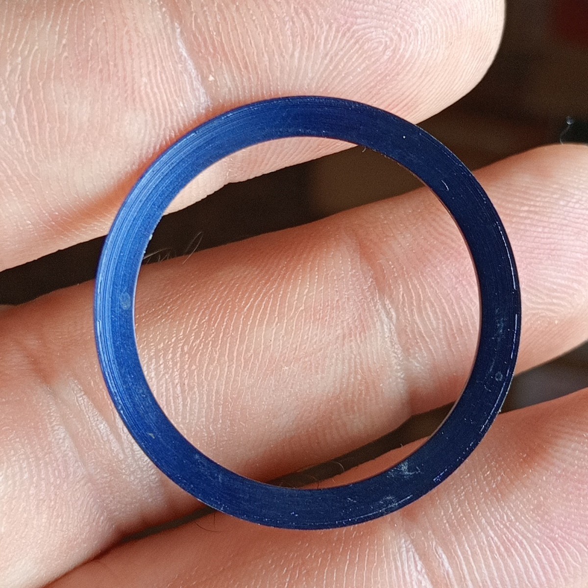 Zenith / Mondia, Ring Insert, Bezel Insert, Blue Ø 30 mm NOS