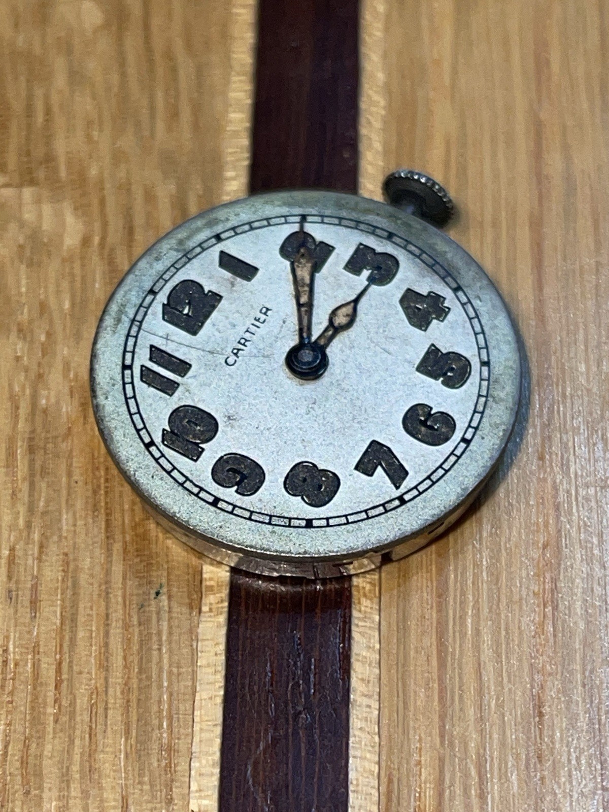 CARTIER IWC INTERNATIONAL WATCH CO. Cal. 75 Movement 1917 WW1 Era Vintage Swiss