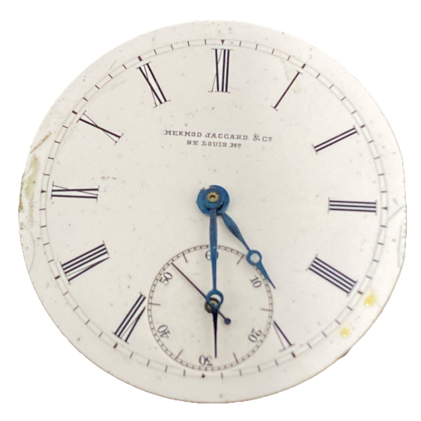 Mermod Jaccard Pocket Watch Movement Size 0s Hunter Lady Constant Ticking F8558