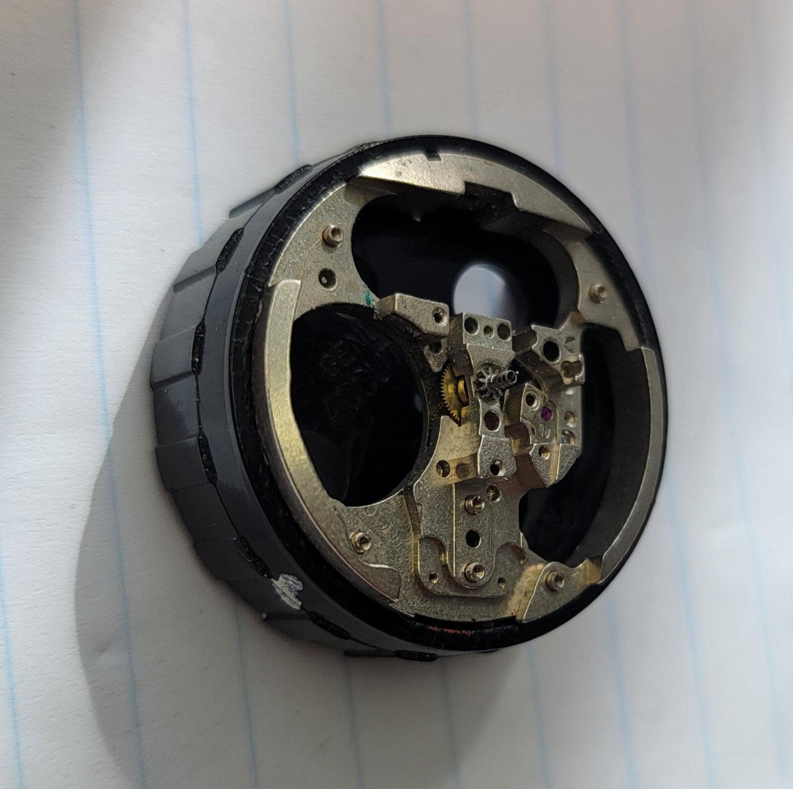 Vintage Bulova Accutron 214 Part 709 Movement Pillar Plate USA M8 1968