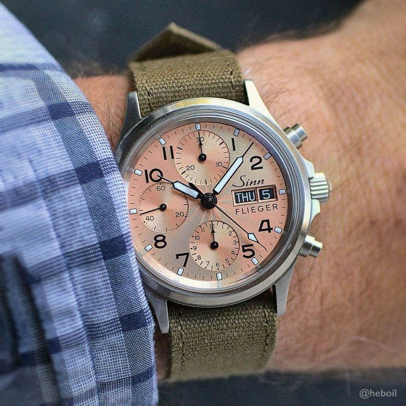 18mm Vintage Military Olive Drab Canvas Watch Strap OD#7 WWII